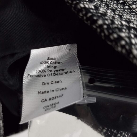 NEW NWOT Talbots Woman Black White Tweed Beaded Blazer Jacket Plus Size 14W - Picture 7 of 7